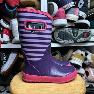 Bogs Purple and Pink Kids Rain Boots